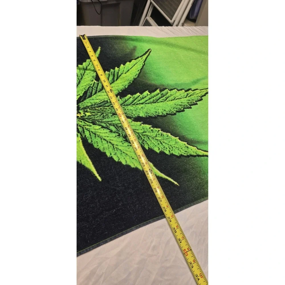 Think Green Marijuana Beach Towel